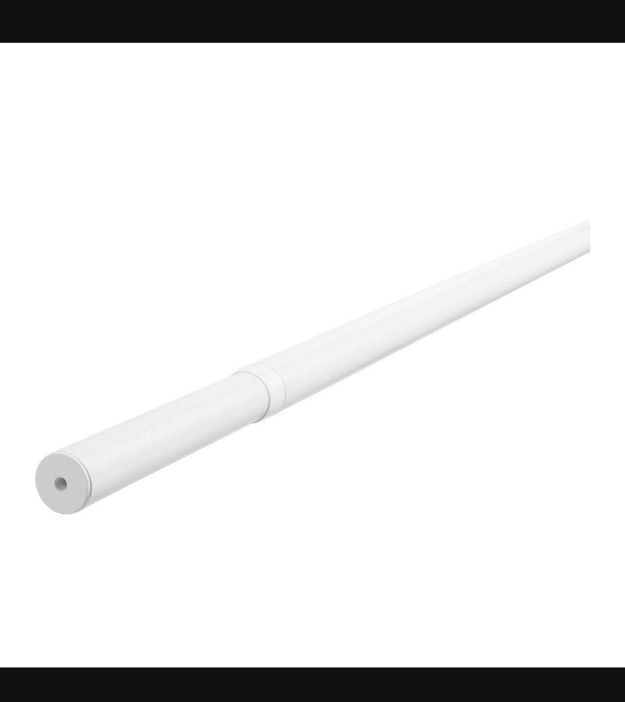 HUGAD 2x  IKEA Gordijnroede wit, Ophalen, Wit, Metaal, Nieuw