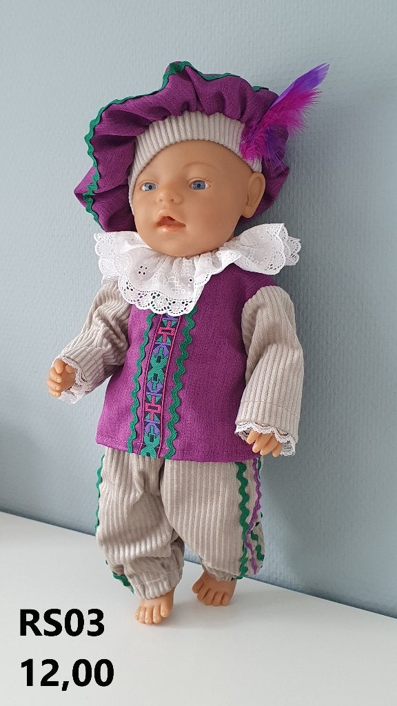 Poppenkleertjes baby born. Pietenpak. Opbrengst KiKa., Kinderen en Baby's, Speelgoed | Poppen, Ophalen of Verzenden, Barbie