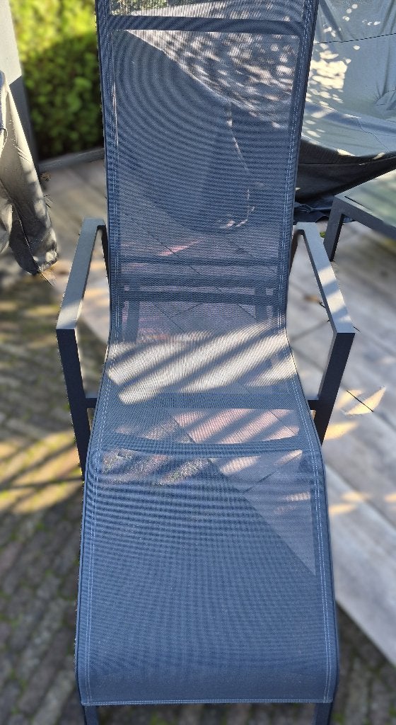 comfortabele zit- & ligstoel, Tuin en Terras, Ophalen of Verzenden, Gebruikt, Metaal