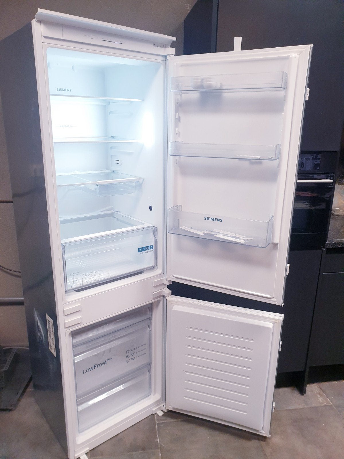 inbouw koelvries combinatie Siemens 178cm A+ 1jaar Garantie, 200 liter of meer, Met aparte vriezer, Zo goed als nieuw, 160 cm of meer