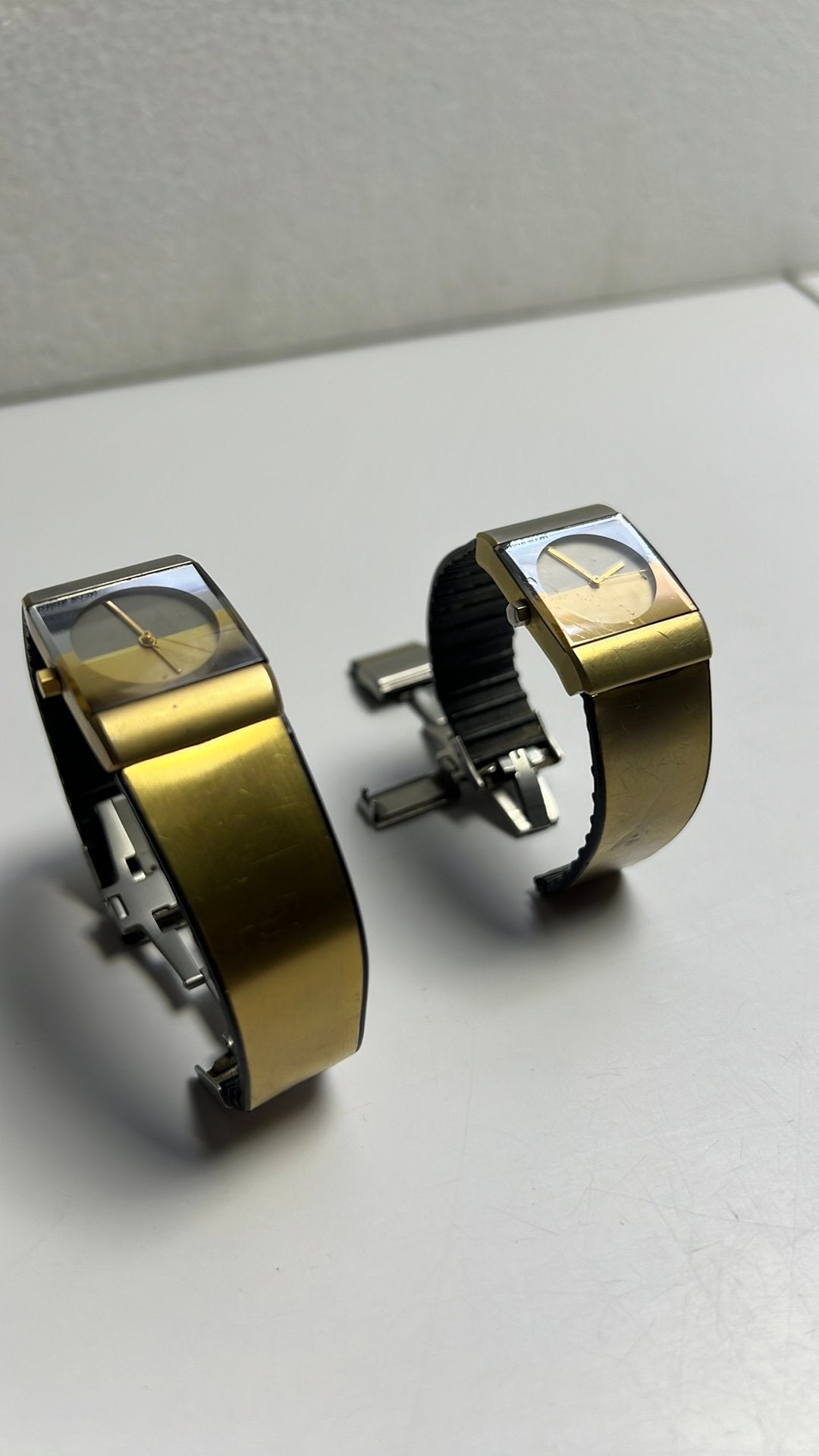 2 stuks JACOB JENSEN bicolor dames horloges, Ophalen of Verzenden, Gebruikt, Overige merken