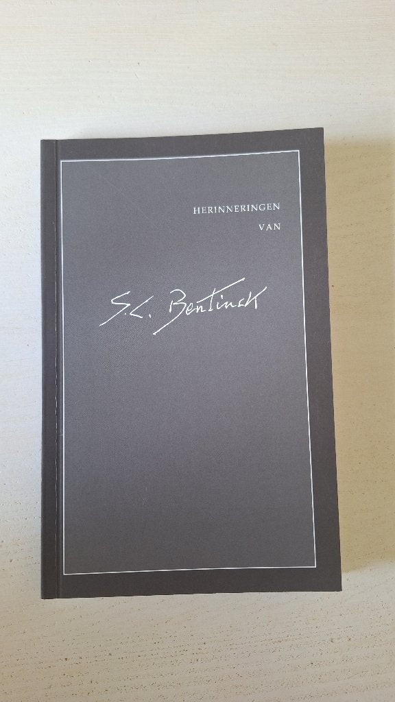 Herinneringen van S.L. Bentinck - Amerongen - 2e druk 2018, 20e eeuw of later, Ophalen of Verzenden, Zo goed als nieuw, Siegfried Bentinck