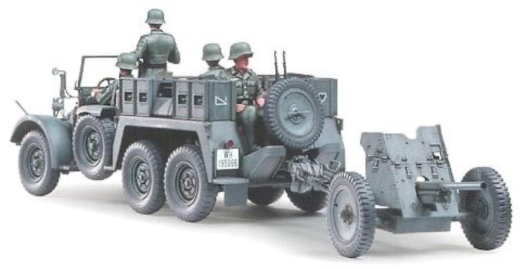 Tamiya	35259	Krupp Protze Kfz.69 w. 3.7cm Pak 1/35, Ophalen of Verzenden, Nieuw, 1:32 tot 1:50, Italeri