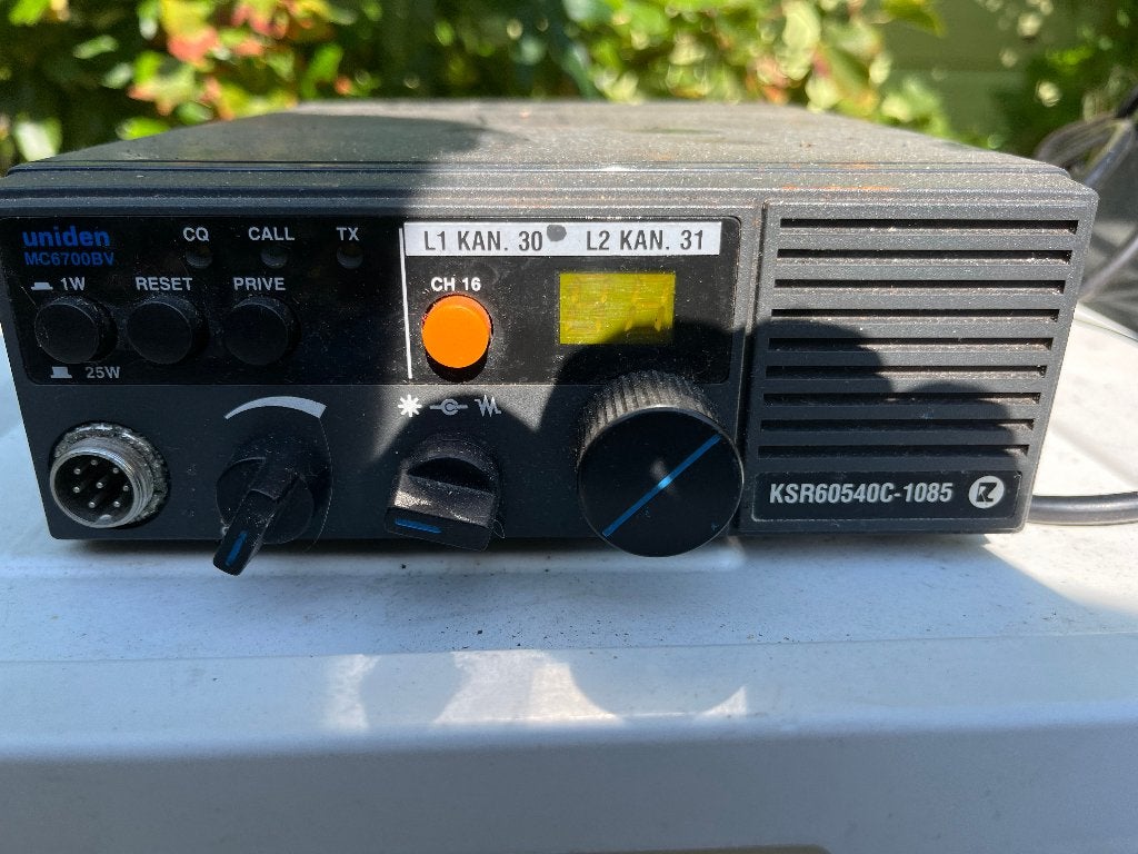 Oude Marifoon / Boord-radio merk Uniden, Ophalen of Verzenden, Gebruikt, Communicatie