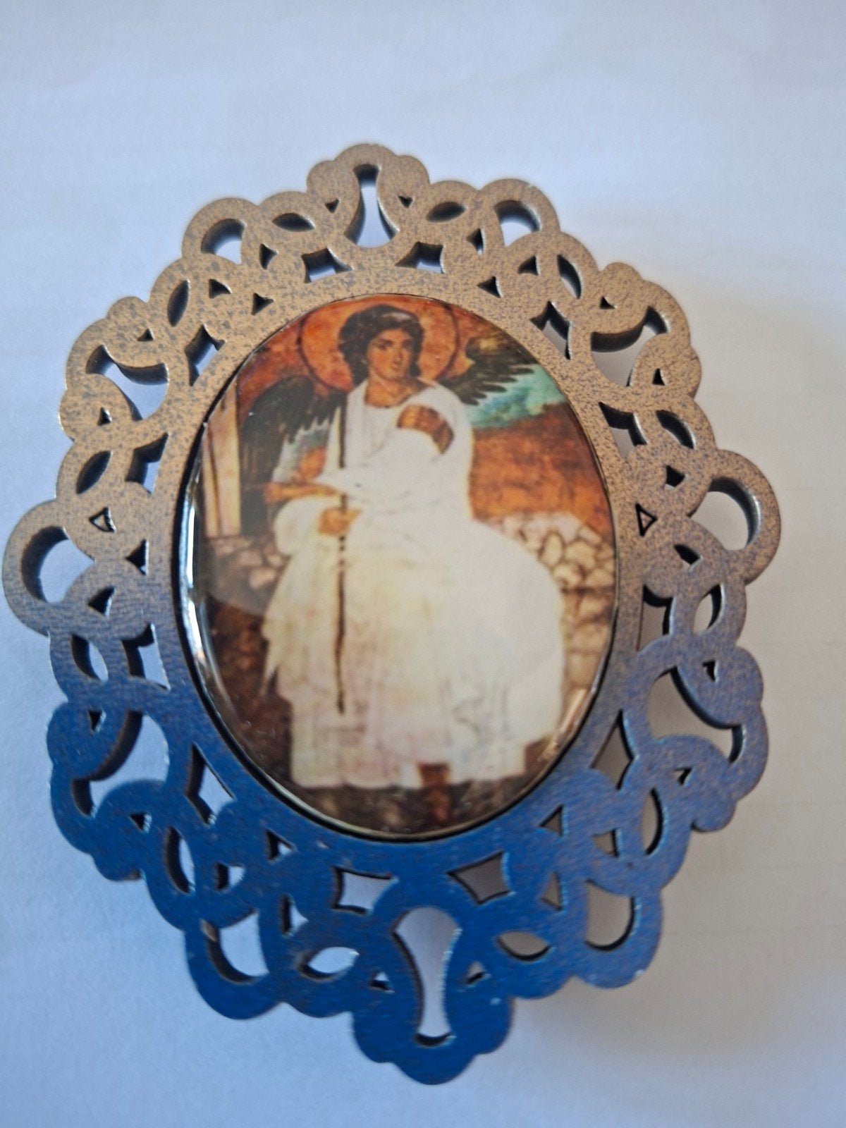 Decoratieve magneet met icoon van aartsengel, Ophalen of Verzenden