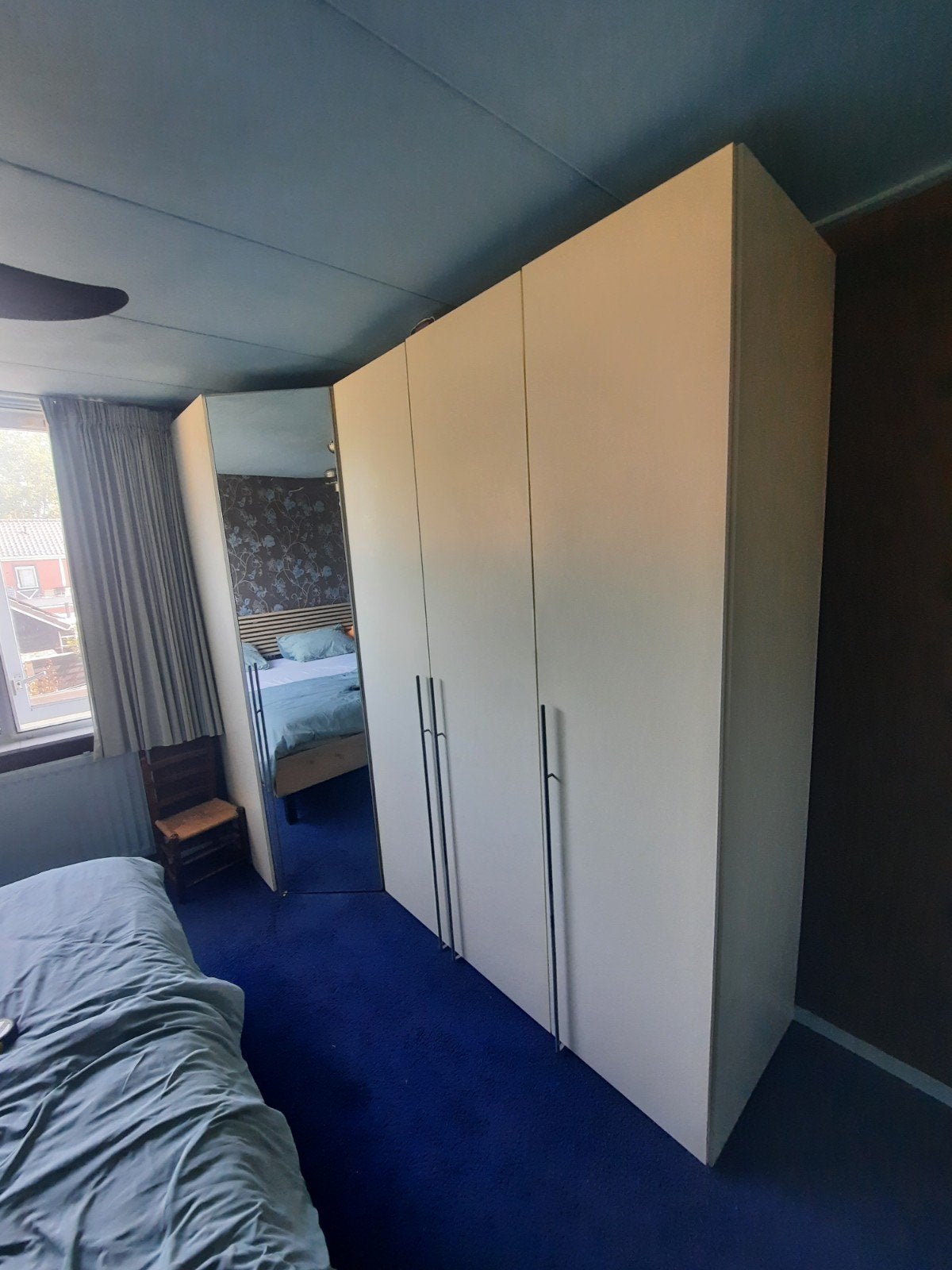 kledingkast met hoekkast, Ophalen, Met deur(en), Gebruikt, 200 cm of meer