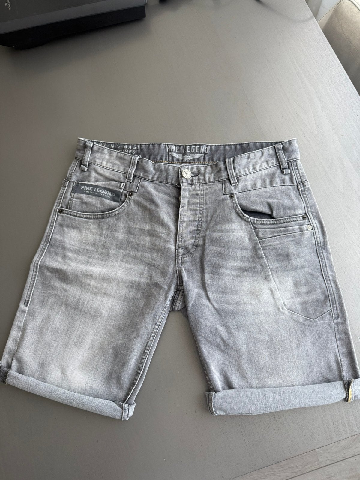 Pme legend jeans short commander maat 33 korte broek, Ophalen of Verzenden, Zo goed als nieuw, Blauw, W33 - W34 (confectie 48/50)