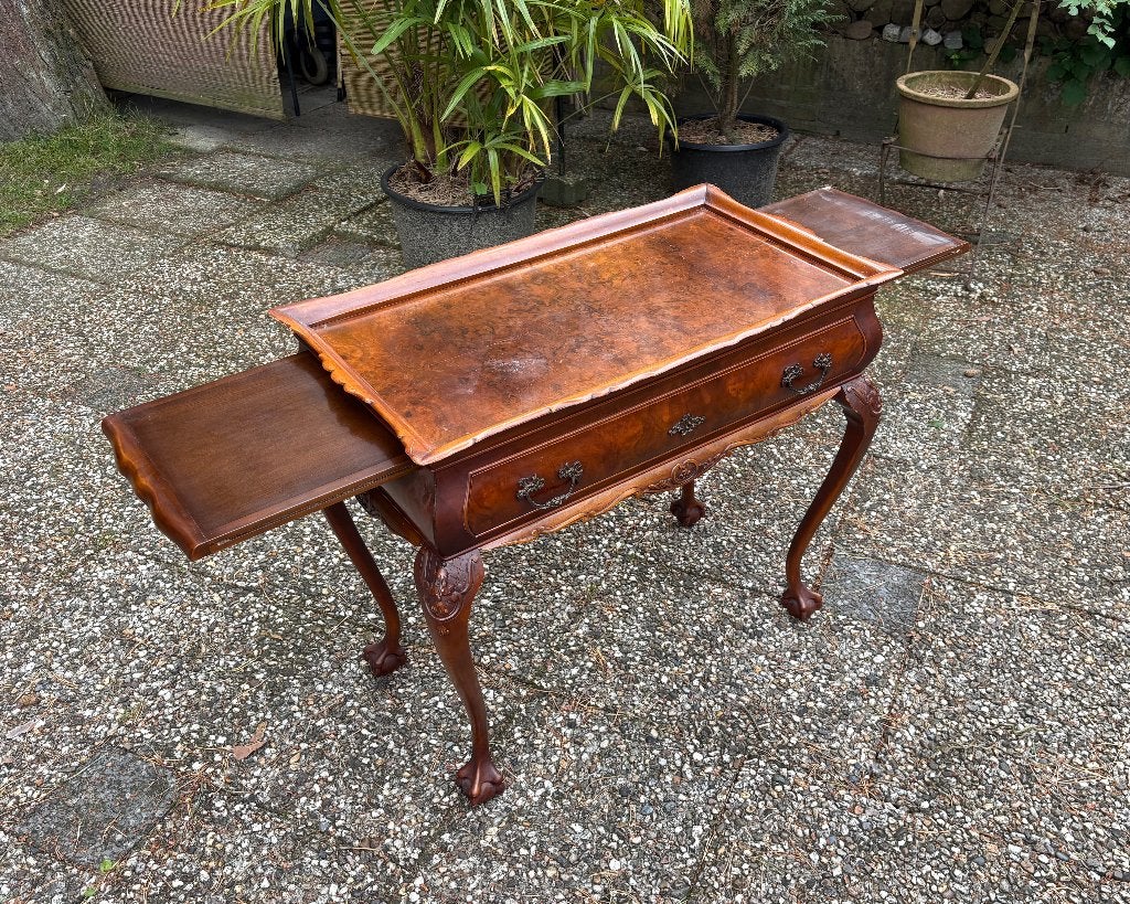 Klassiek Engelse theetafel/bar/dranktafel , Huis en Inrichting, Ophalen, Gebruikt, 50 tot 100 cm, Chippendale revival, Tea Table, Butler's Table