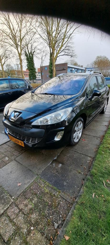 Peugeot 308 1.6 VTI 16V SW 7P 2009 Zwart, Voorwielaandrijving, Parkeersensor, Stof, Zwart