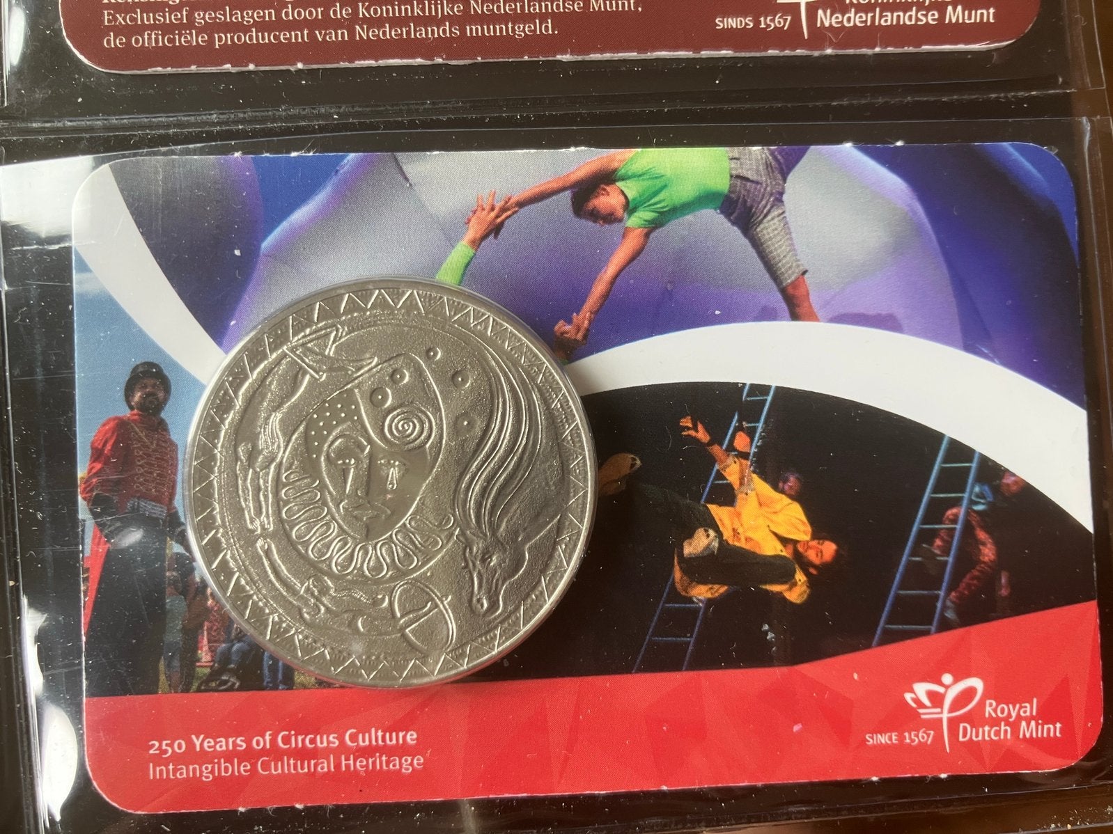 Coincard 250 Years of Circus Culture Penning, Verzenden, Overige materialen, Nederland