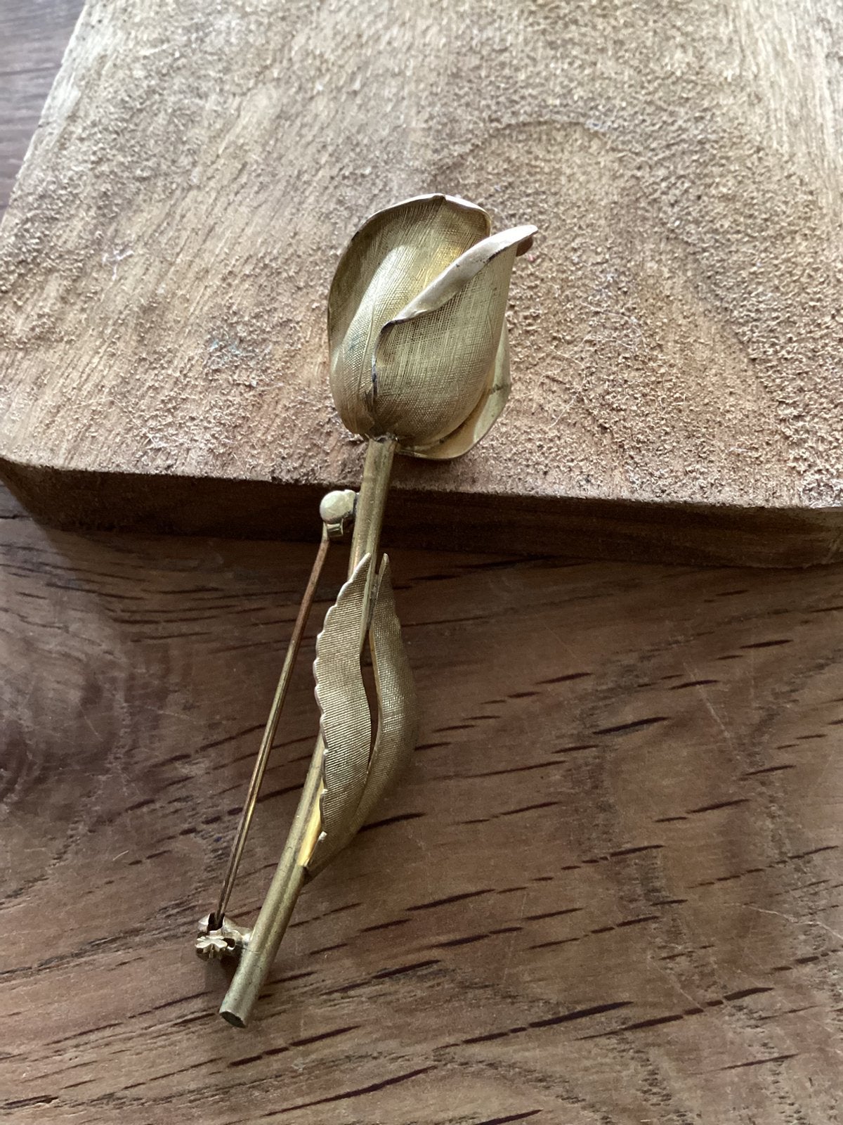 Broche roos, Overige materialen, 4 tot 7 cm, Gebruikt, Verzenden