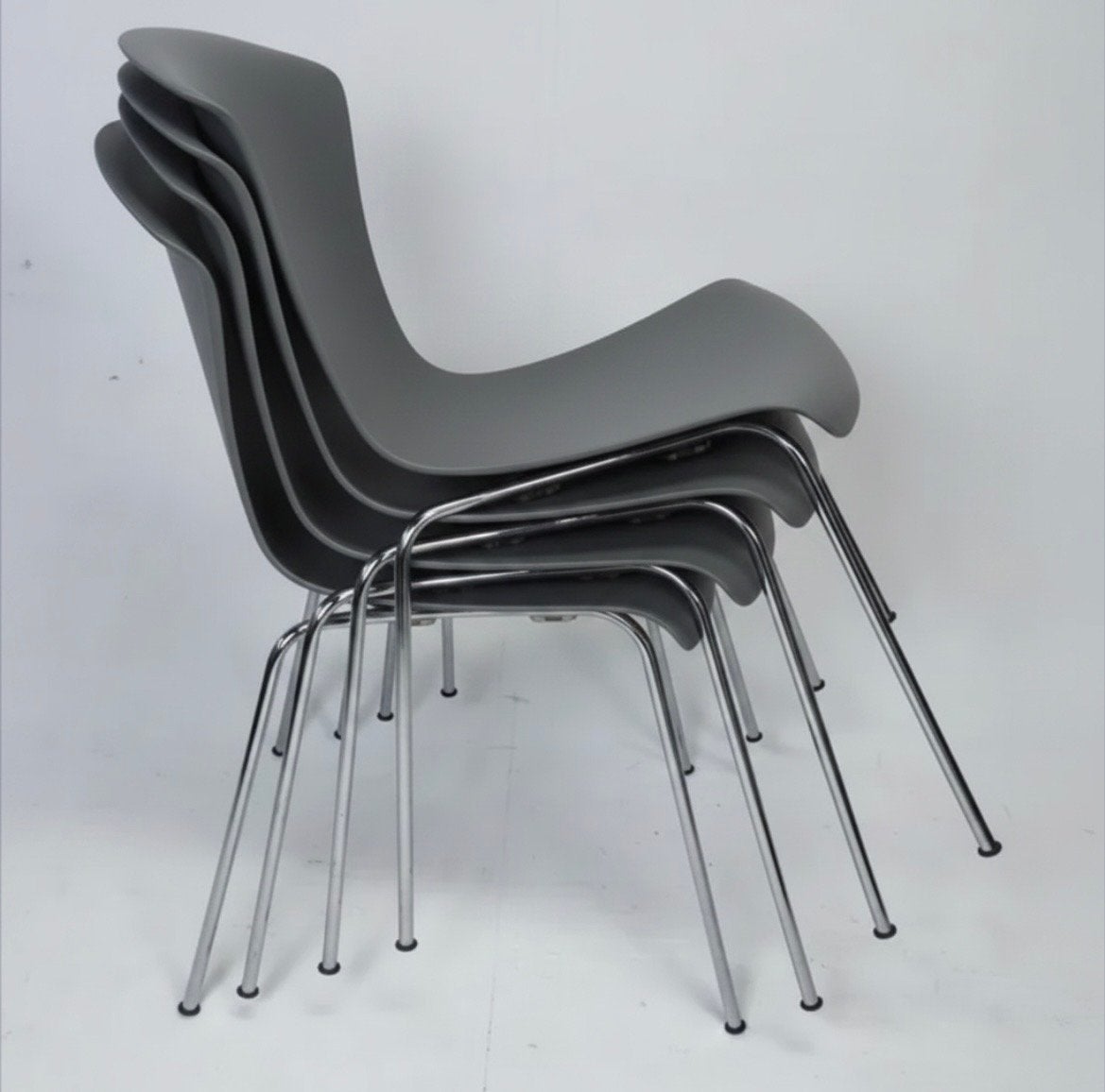 Set van 6 Kartell Nihaustoelen - Vico Magistretti, Huis en Inrichting, Stoelen, Ophalen, Kunststof, Gebruikt, Overige kleuren