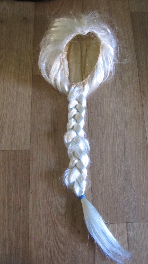 Elsa kinderpruik ( Frozen ), Ophalen of Verzenden, Gebruikt, Meisje