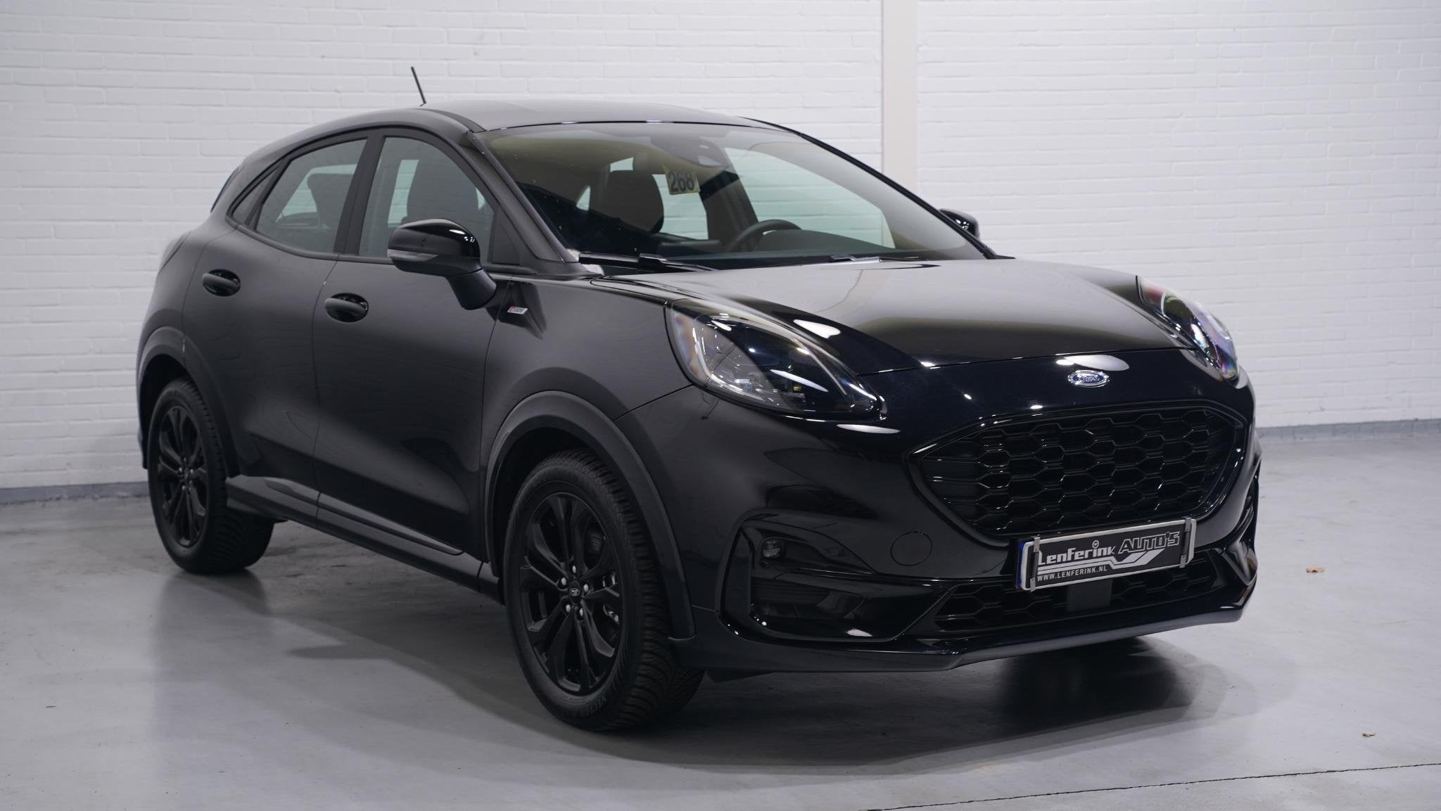 Ford Puma 1.0 EcoBoost Hybrid ST-Line Winterpakket Navi Clim, Auto's, Voorwielaandrijving, Zwart, Bedrijf, 3 cilinders