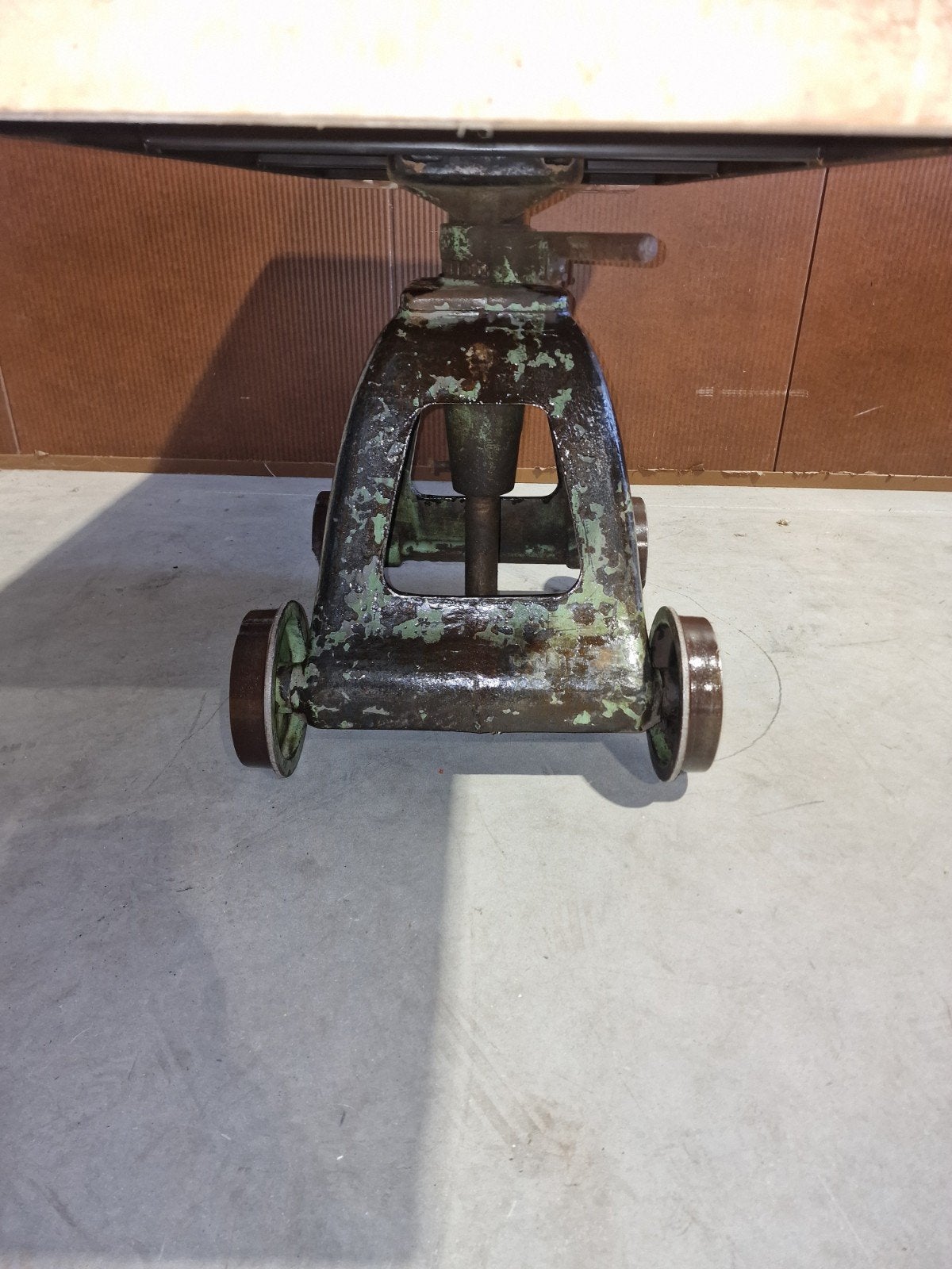 industriële tafel van trein trolley, Ophalen