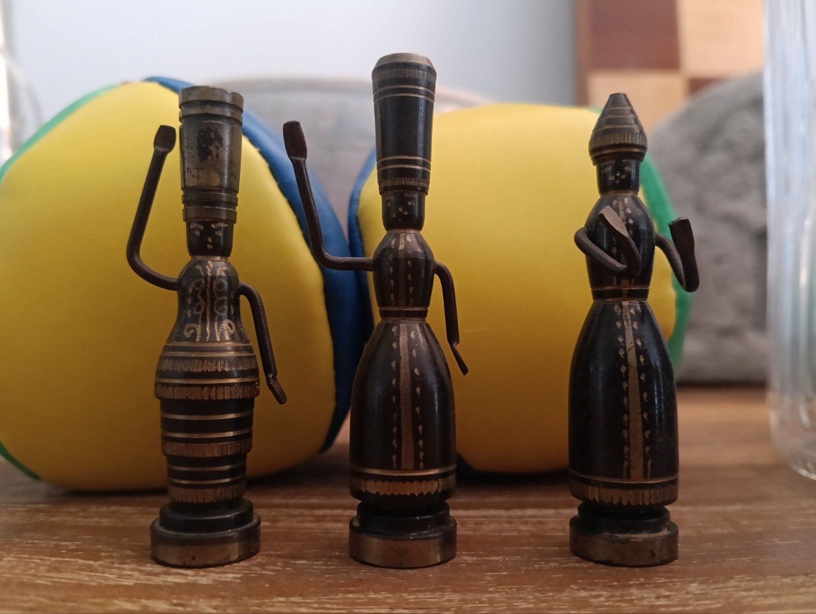 Set van 3 Vintage Hans Teppich Beeldjes - Brons/Messing Juda, Ophalen of Verzenden