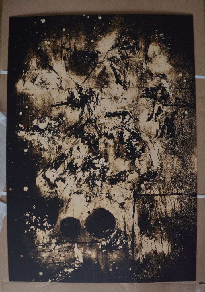 Mixed-media op aluminium, Ophalen of Verzenden