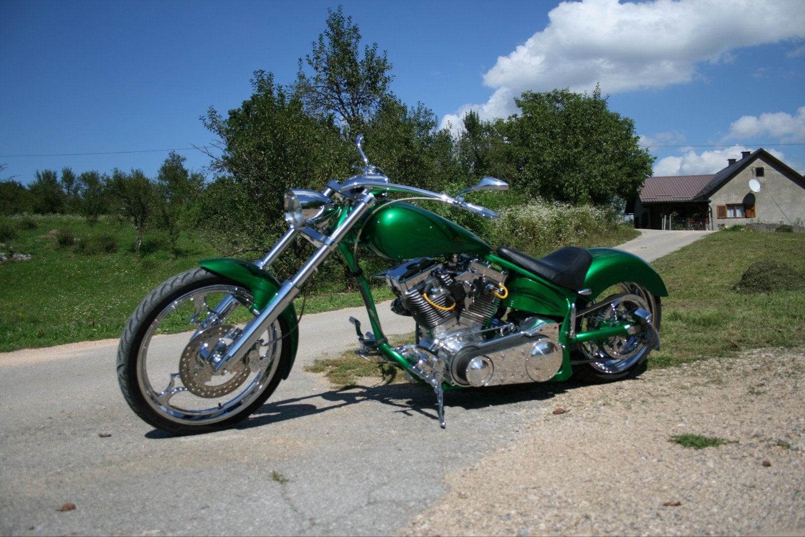 Unieke Big Dog Pitbull Custom  Ultima 100 ci & Andrews 5, 2 cilinders, 1600 cc, Chopper, Gebruikt