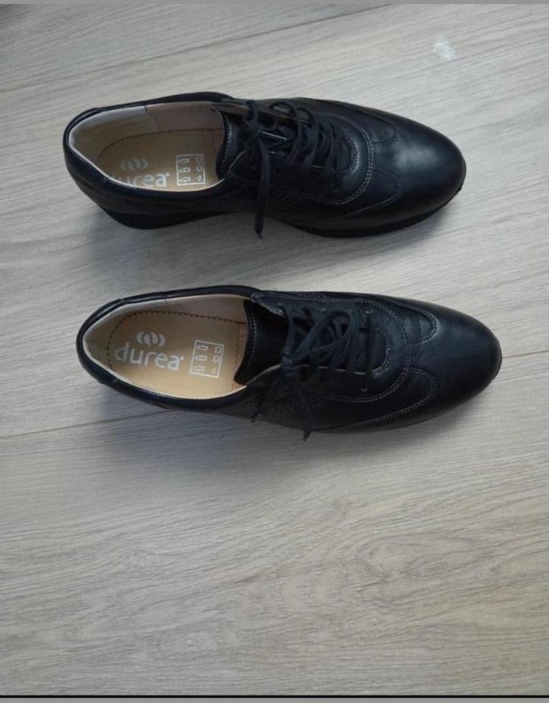 Durea schoenen maat 38.5, Ophalen of Verzenden, Zo goed als nieuw, Zwart