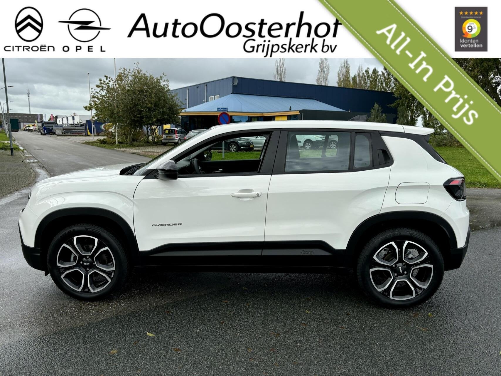 Jeep Avenger 100pk LIMITED + JBL Fabr.Gar 09-2027, Voorwielaandrijving, 1199 cc, 620 kg, Wit