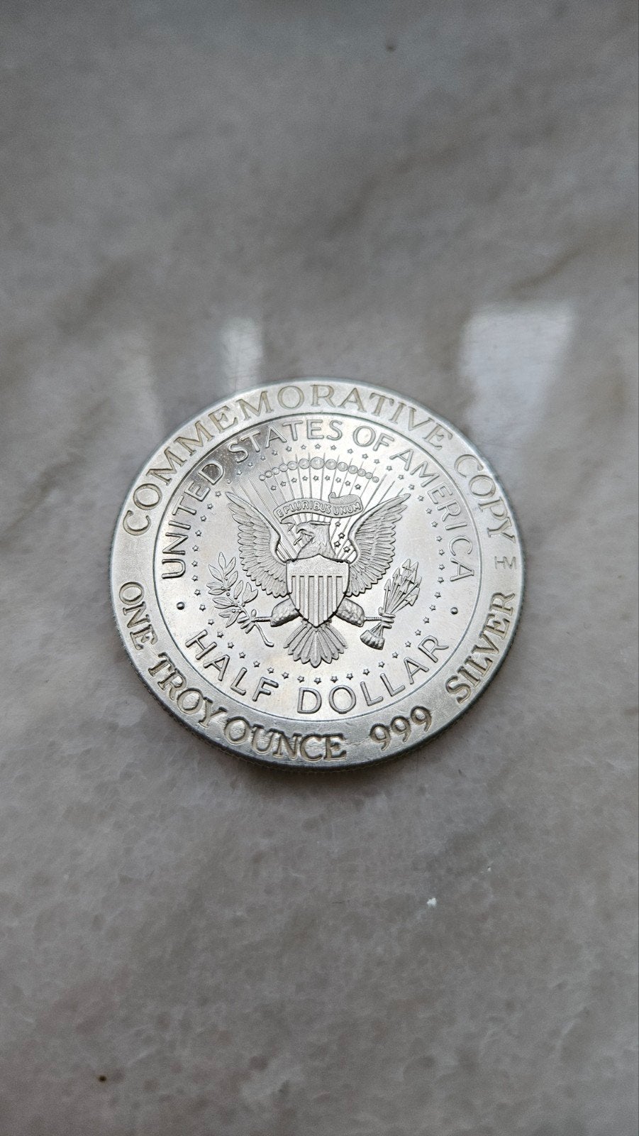 1 ounce 999 zilver restrike halve dollar, Ophalen of Verzenden, Overige landen, Zilver