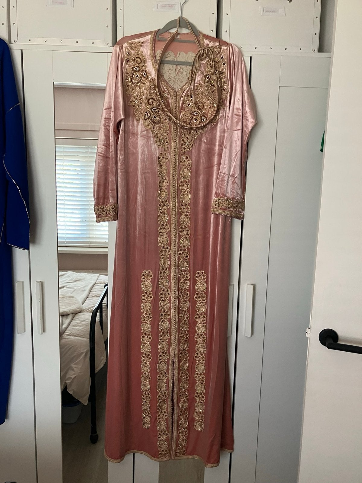Roze Kaftan met Bijpassende Riem - XL/XXL, Kleding | Dames, Ophalen of Verzenden, Zo goed als nieuw, Maat 46/48 (XL) of groter
