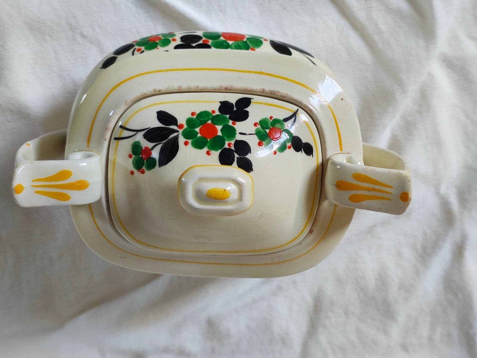Vintage Adderley Ware suikerpot met bloemmotief, Antiek en Kunst, Ophalen