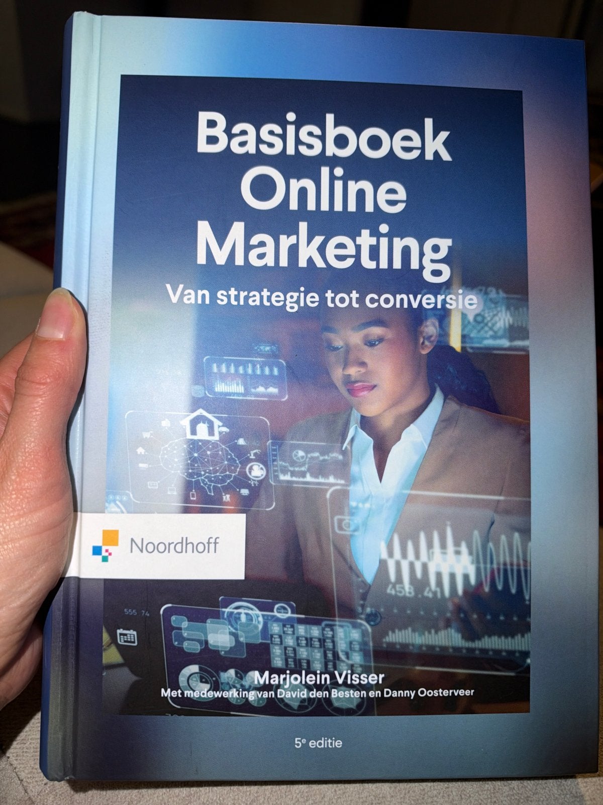 Basisboek Online Marketing - 5e editie - Marjolein Visser, Ophalen of Verzenden, Gamma, Zo goed als nieuw, HBO
