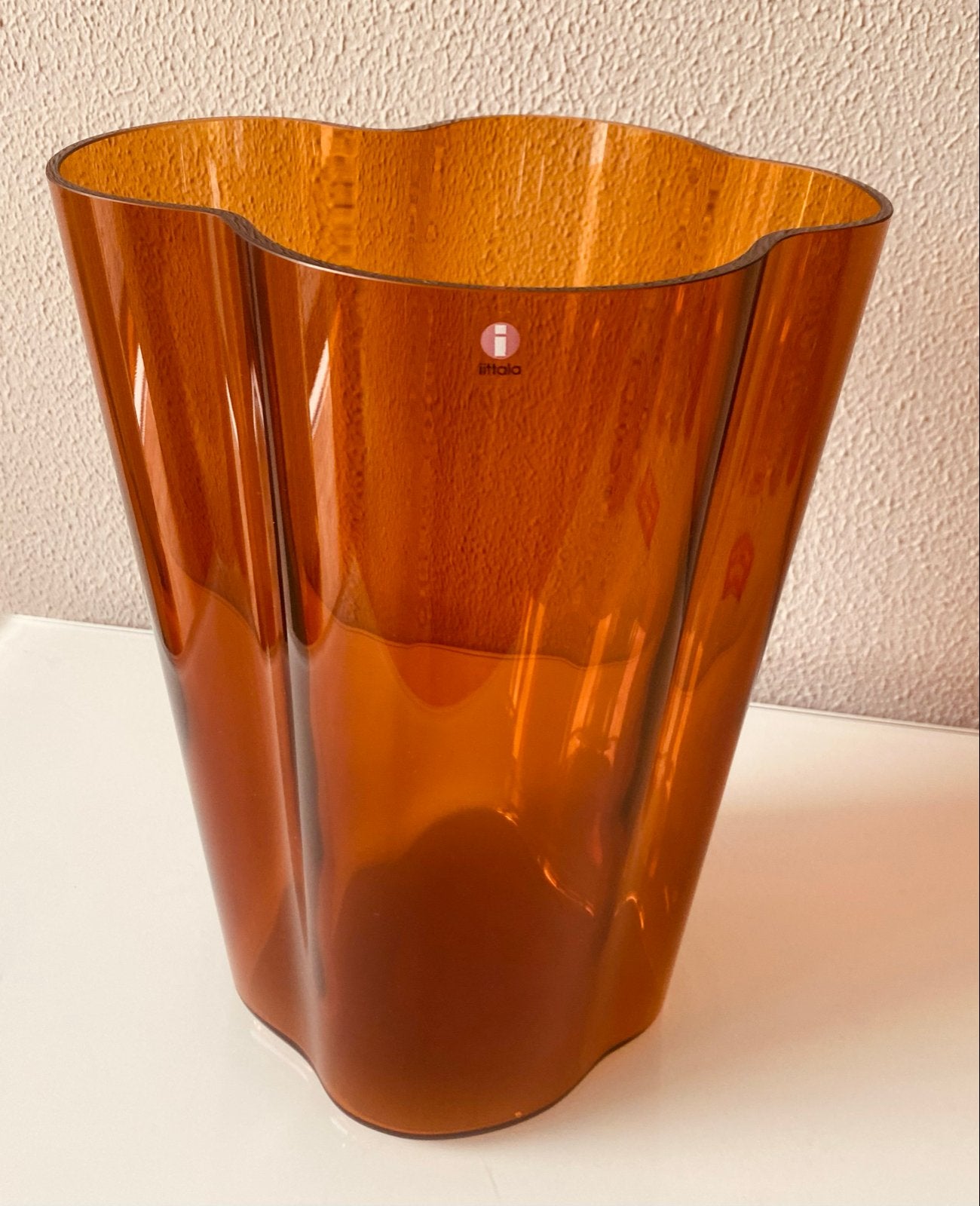 Alvar Aalto Vaas - Iittala - koperkleur - in nieuwstaat!, Ophalen of Verzenden