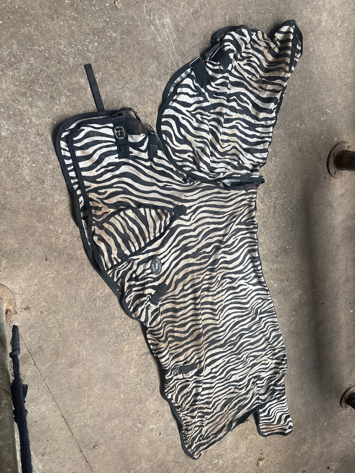 Vliegendeken zebra afneembare hals mt 195, Dieren en Toebehoren, Paarden en Pony's | Dekens en Dekjes, Ophalen of Verzenden