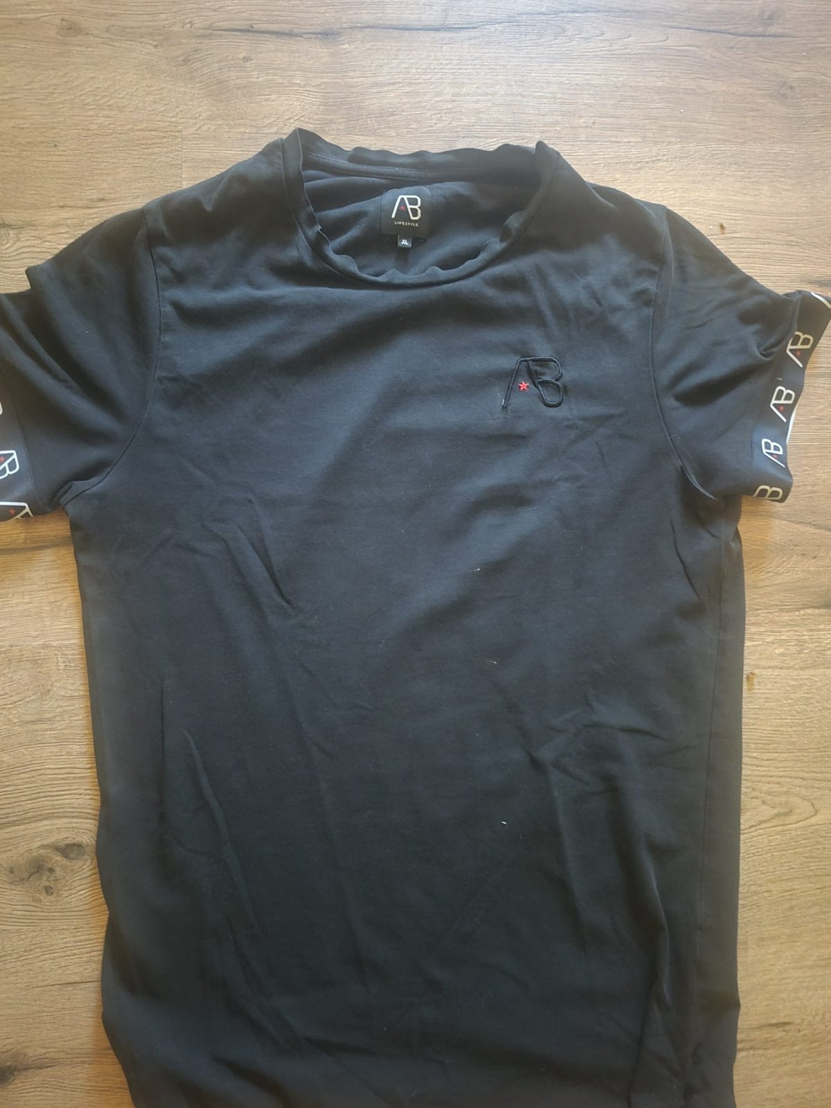 AB lifestyle t-shirt | Zwart | Heren | XL, Ophalen of Verzenden, Zo goed als nieuw, Maat 56/58 (XL), Zwart