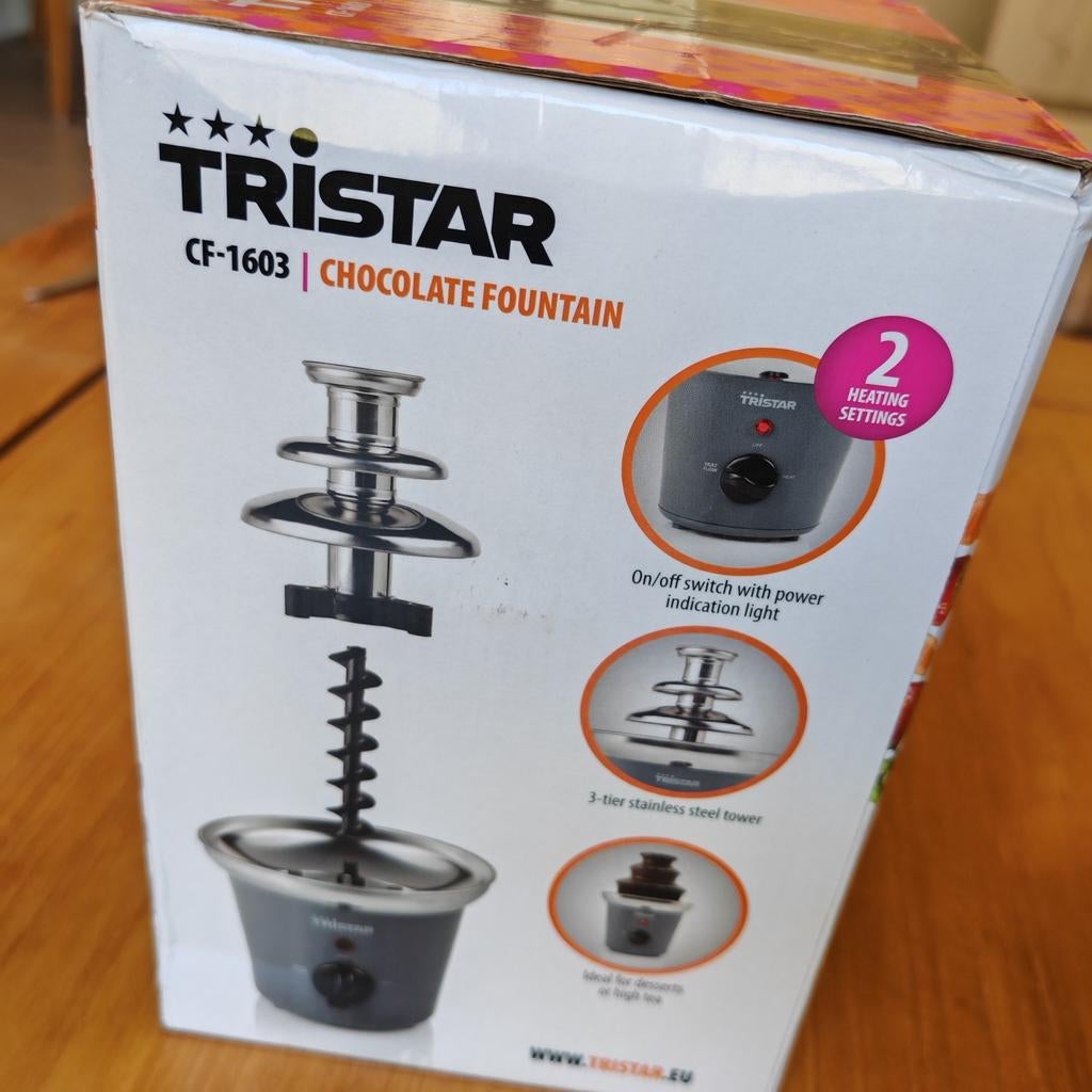 Tristar CF-1603 Chocoladefontein - Nieuw in doos, Witgoed en Apparatuur, Fonduesets, Ophalen of Verzenden, Nieuw, Elektrisch, Fondueset