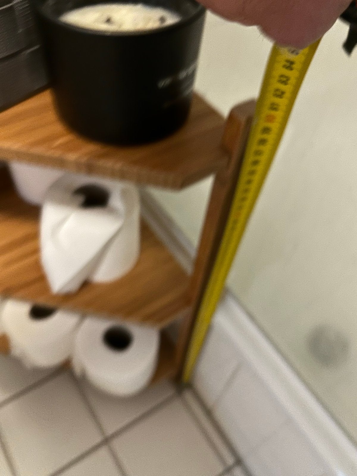 Handig hoekrekje voor badkamer of toilet, Ophalen, Minder dan 50 cm, Gebruikt, Overige typen