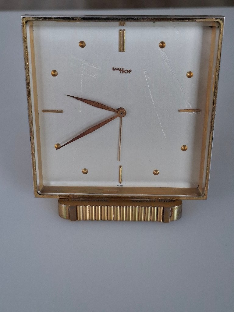 vintage IMHOF  REISKLOK SWISS, Antiek en Kunst, Ophalen of Verzenden
