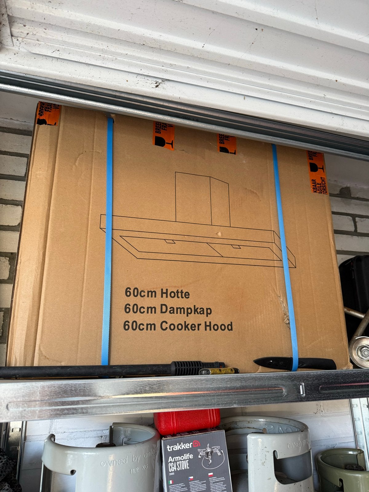 Sonia 600 SS Afzuigkap 60cm RVS - Nieuw in doos, Ophalen, Nieuw, Vrijstaand, Motor