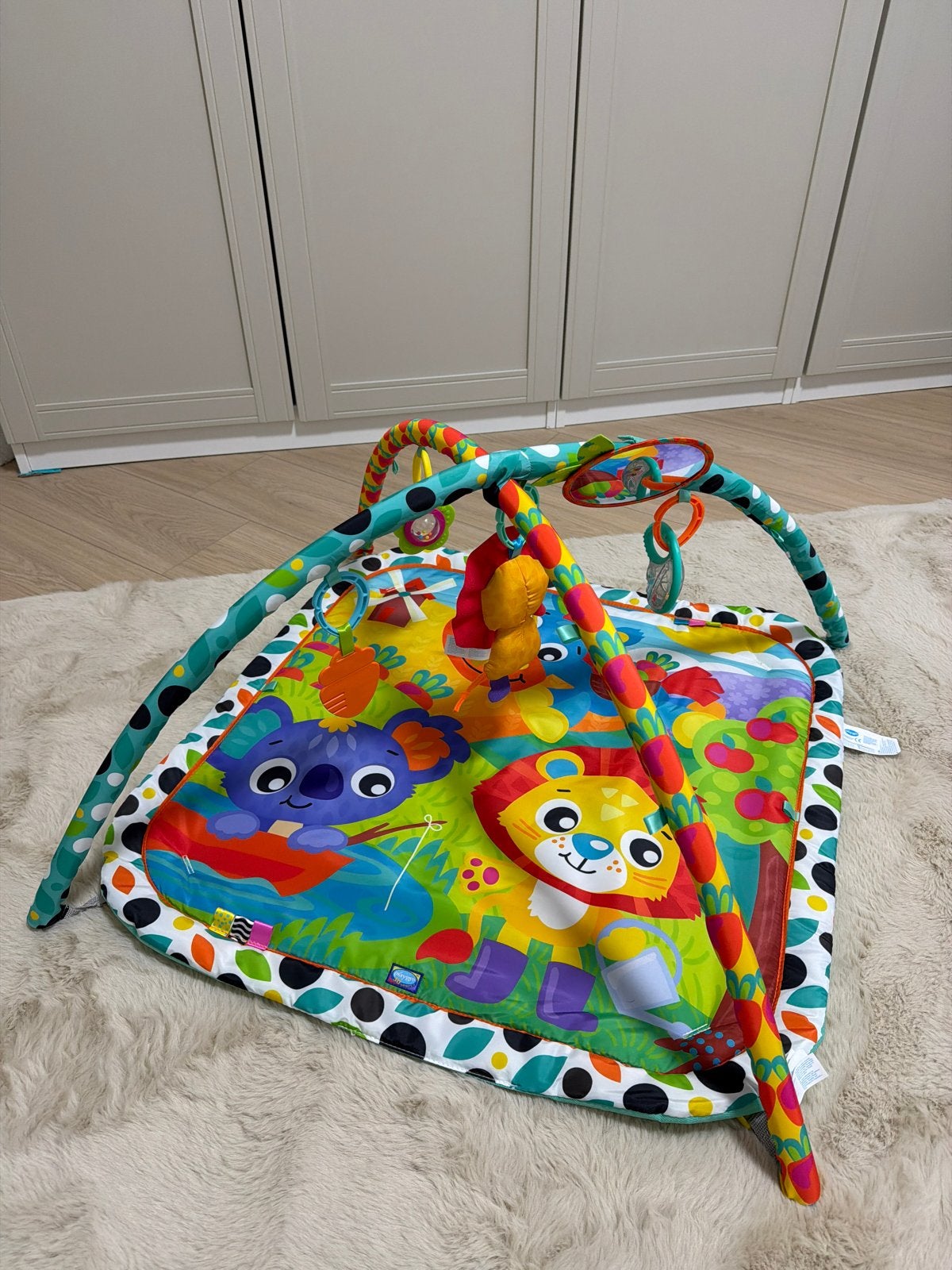 Vrolijk Speelkleed met Babygym - Zo goed als nieuw, Ophalen of Verzenden, Zo goed als nieuw, Speelkleed, Met geluid