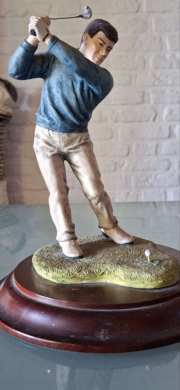 Vintage Golfspeler Beeldje - Perfect voor de Golfliefhebber, Ophalen of Verzenden, Zo goed als nieuw, Mens