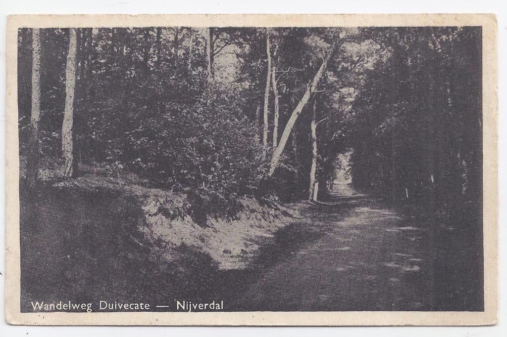 Nijverdal Duivecate Oude gelopen ansichtkaart (B138, Verzamelen, Ophalen of Verzenden, 1940 tot 1960, Gelopen