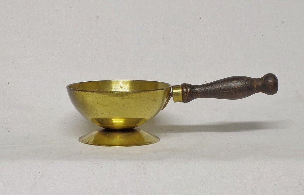Oud geelkoperen Hollands pijp comfoor., Antiek en Kunst, Ophalen of Verzenden, Koper