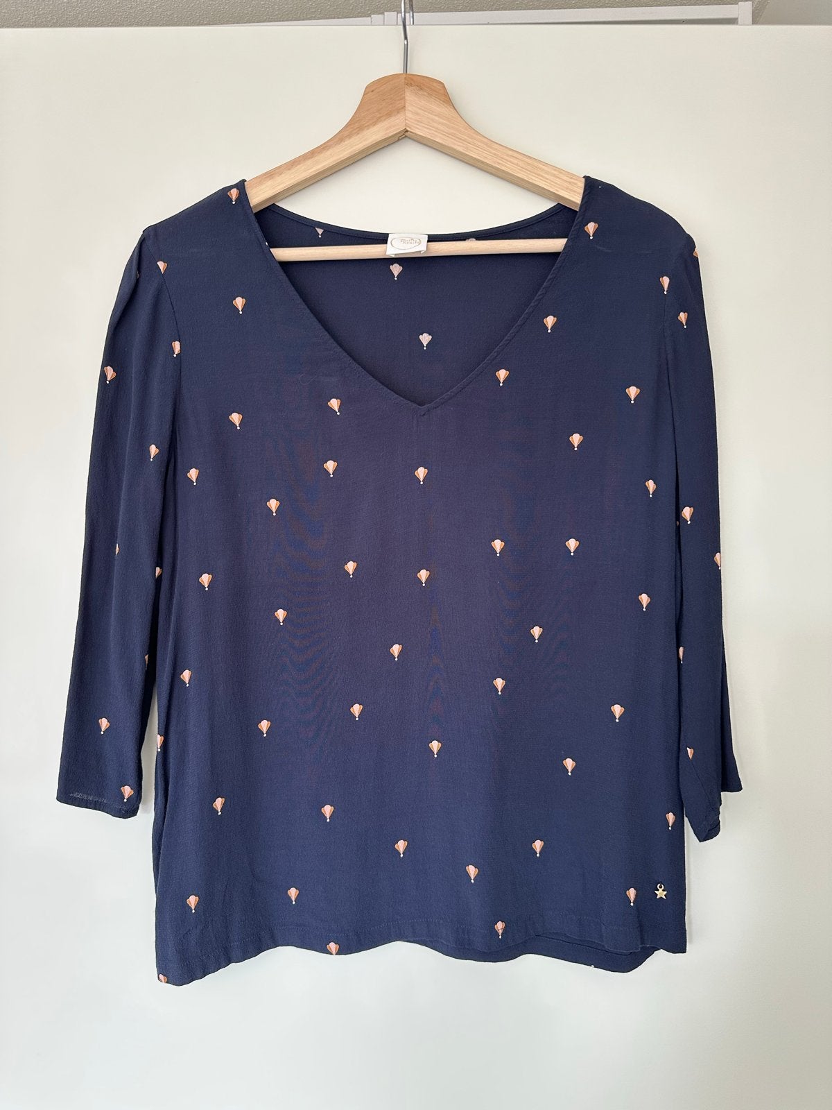 Luchtige blouse van Des Petits Hauts, maat S, Kleding | Dames, Verzenden, Zo goed als nieuw, Blauw
