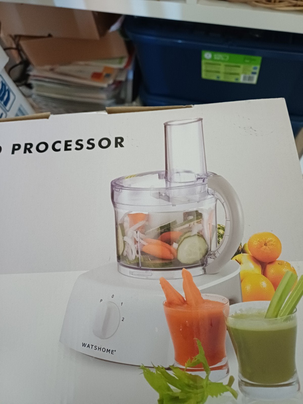 WatsHome Food Processor - Nieuw in doos, 1 tot 2 liter, Ophalen, Nieuw, 2 snelheden