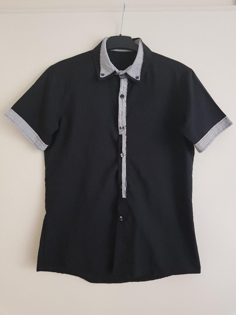 Overhemd voor heren -- maat S -- ZL Turown Class Fashion, Halswijdte 38 (S) of kleiner, Zwart, Ophalen of Verzenden, Zo goed als nieuw