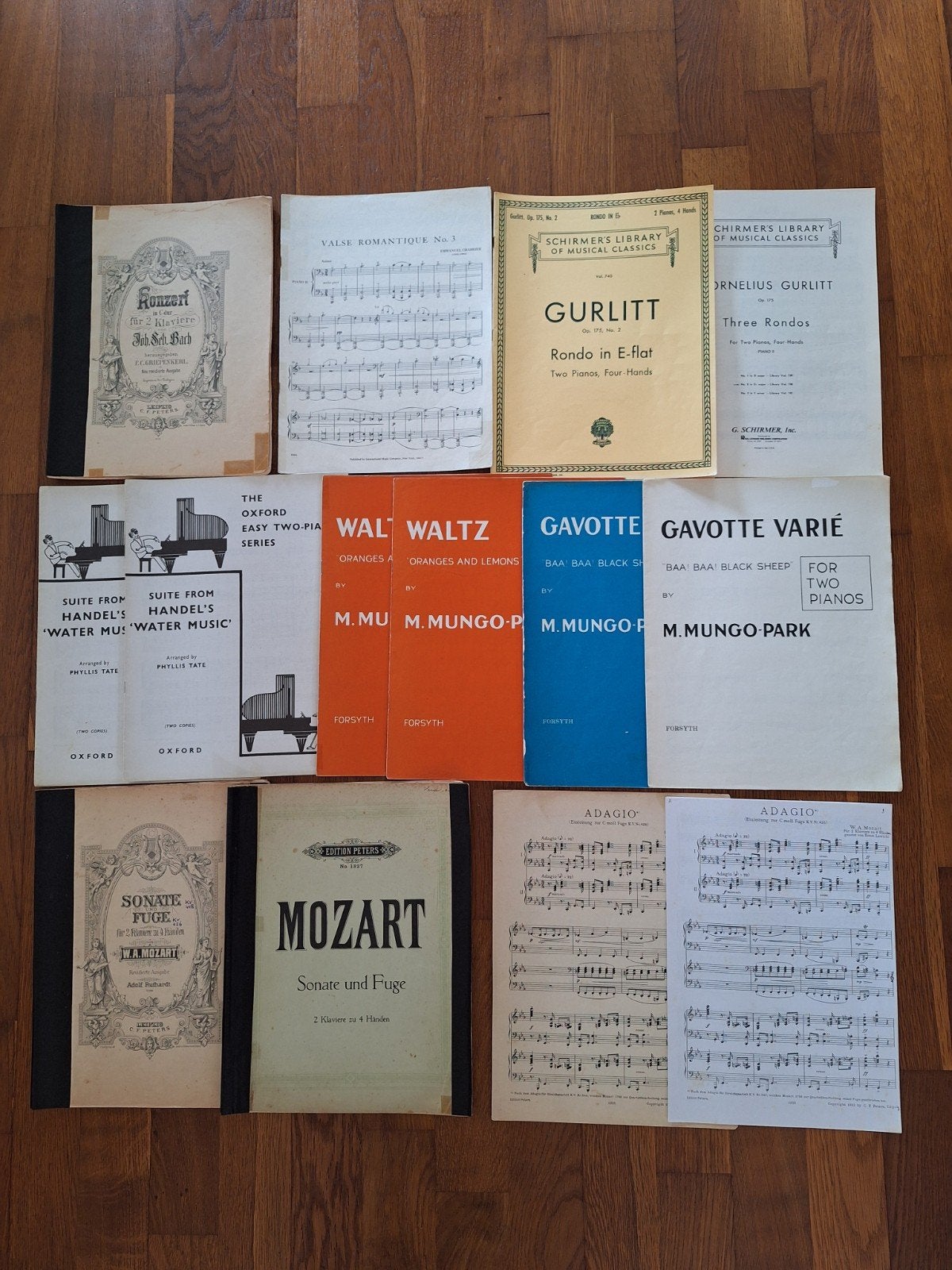 bladmuziek voor 2 piano's, Gebruikt, Klassiek, Ophalen of Verzenden, Artiest of Componist