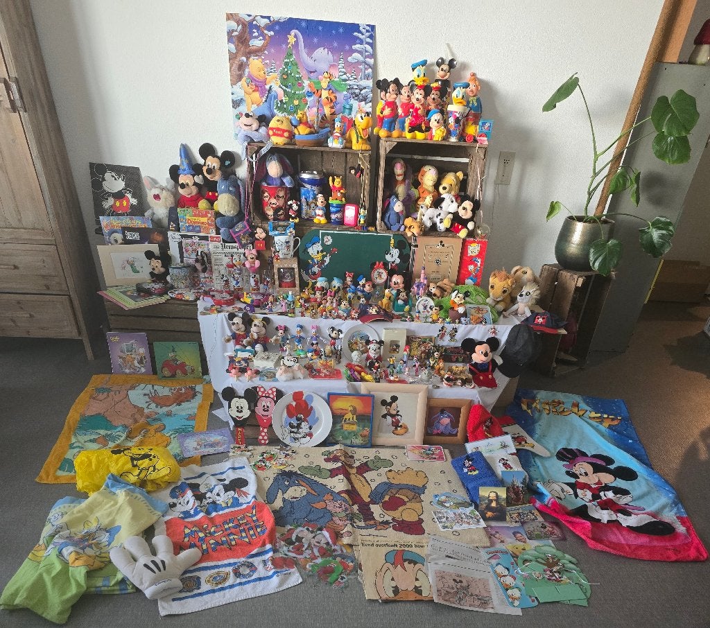 Disney verzameling Mickey Mouse friends knuffels figuren, Ophalen, Mickey Mouse, Zo goed als nieuw, Beeldje of Figuurtje