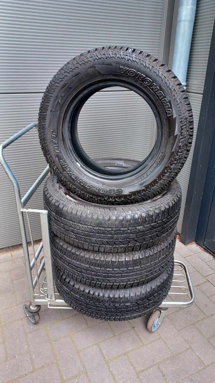 4 all season banden 205 70 15 yokohama geolander, Auto-onderdelen, Banden en Velgen, Ophalen, Gebruikt, 15 inch, All Season