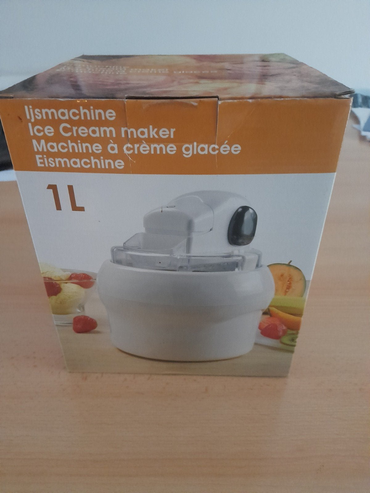 Ijsmachine - Ice Cream Maker - 1L - Nieuw in doos, Ophalen of Verzenden