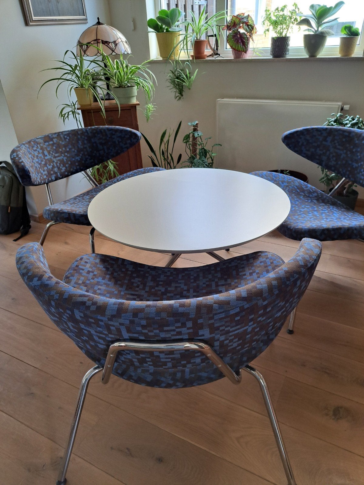 Vintage Mitab Director set receptiestoelen met tafel, Ophalen, Gebruikt, Overige kleuren, Drie