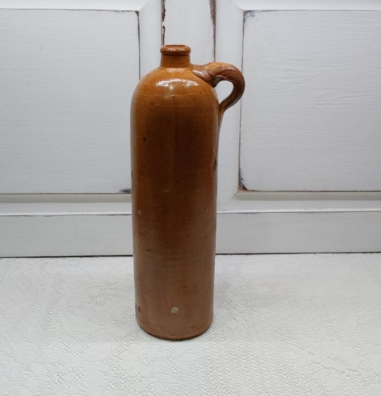 Antieke aardewerk kruik, fles, Ophalen of Verzenden