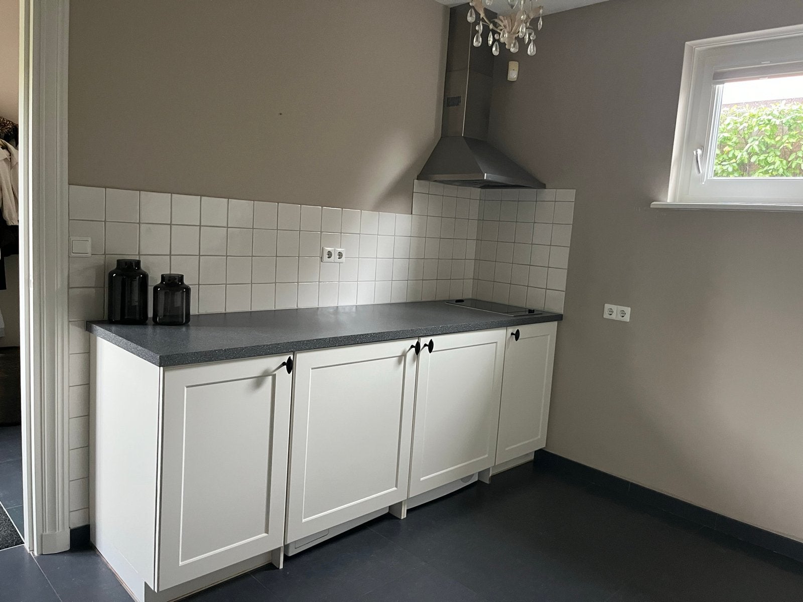 Complete bijkeuken van Ardi met inbouwapp. Ral9001 creme, Ophalen, Gebruikt, Wit, Overige typen