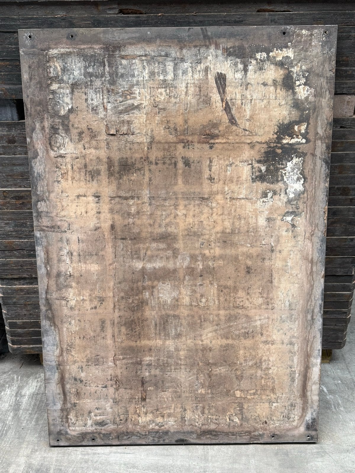Steenschotten van geperst tropisch hardhout 145x100x4,5 cm